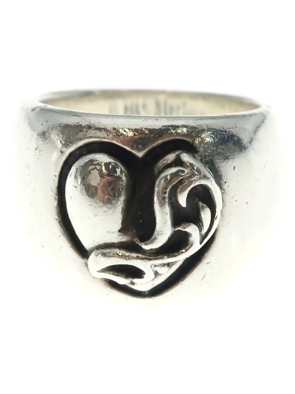 Chrome Heart in Band Ring Silver